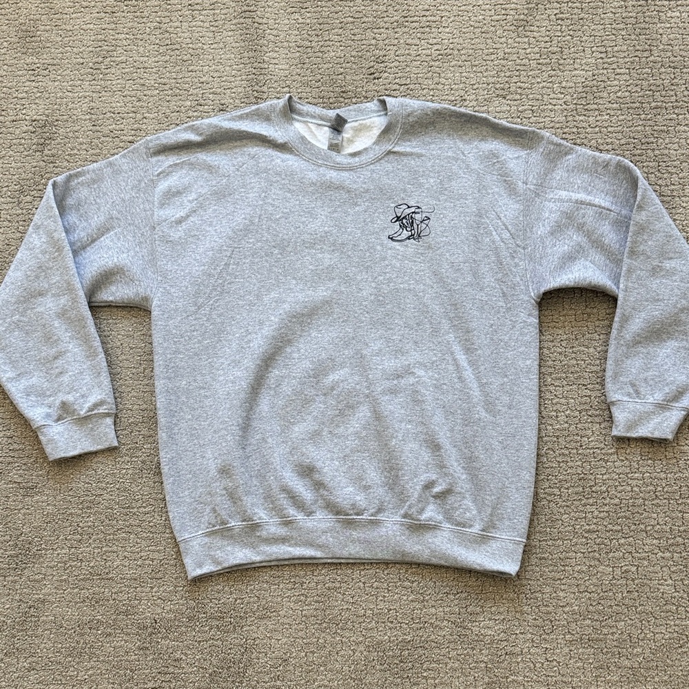 Custom Design Women’s Gray Sweatshirt Nashville Bachelorette Trip Size Large